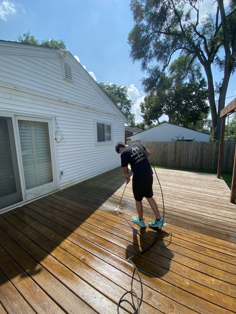 Deck wash