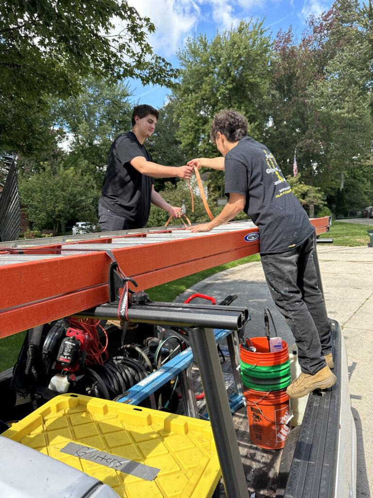 Gutter Cleaning Ladders
