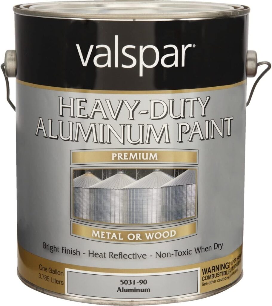 Valspar Aluminum Paint for Gutter.