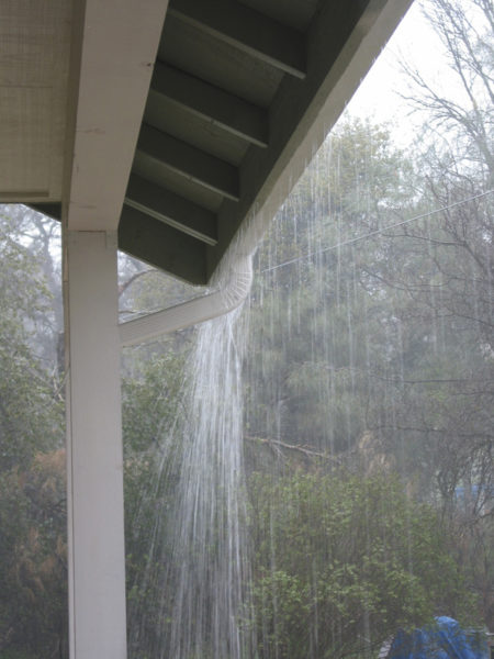 Water Overspill From Gutters