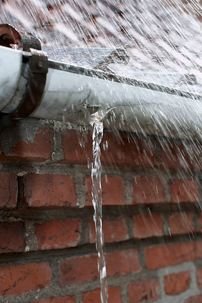 Waters Dripping From Gutters