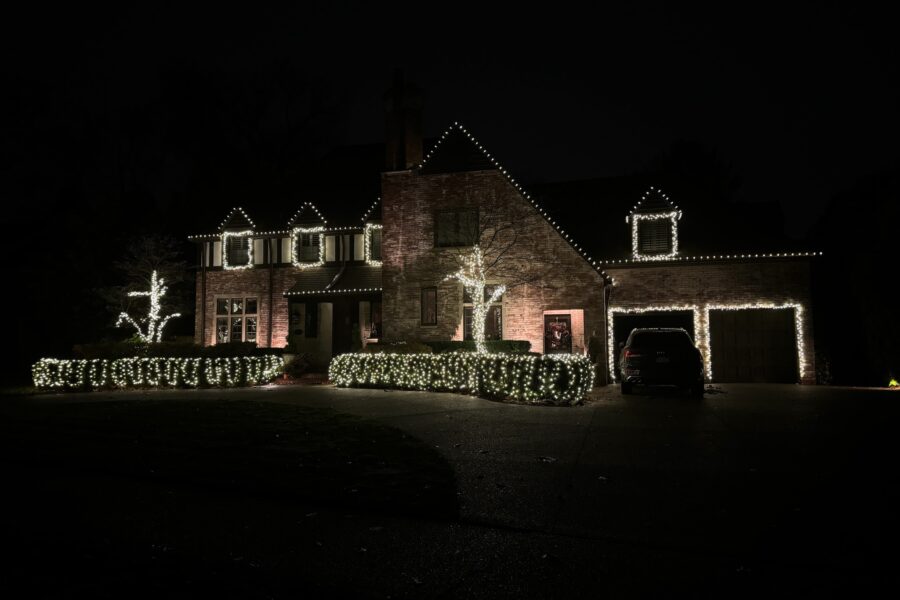 professional holiday light installation