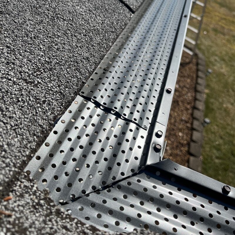 black gutter guards