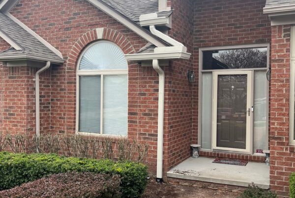 red brick two story home