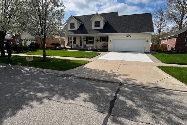 yellow sided two story home