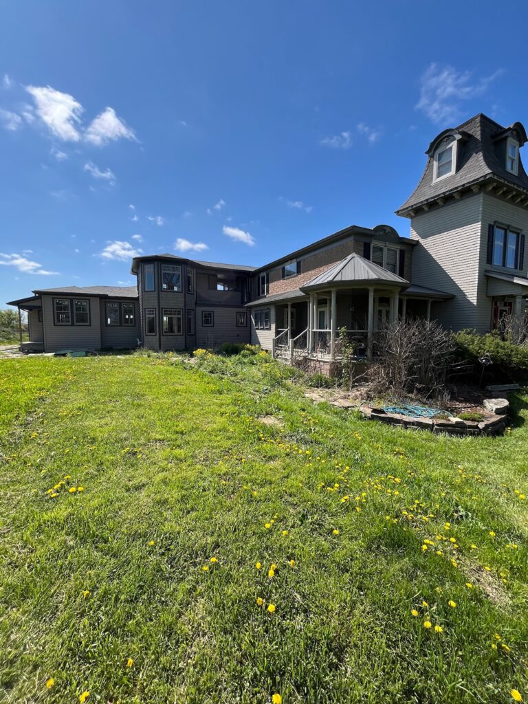 large brown exterior home