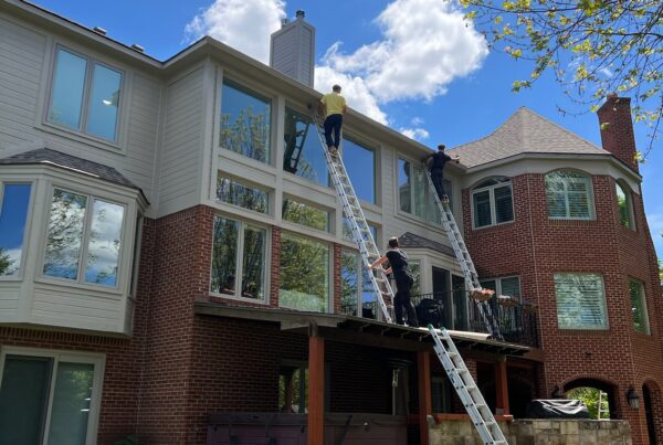 red brick 3 story home