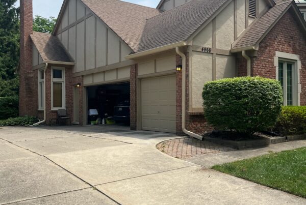 brown two story home