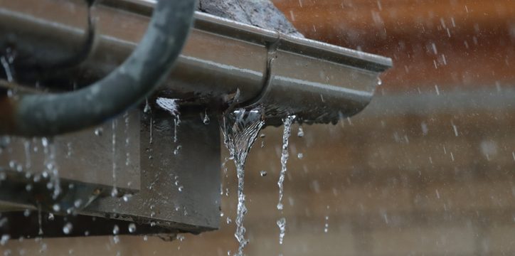 Leaking gutters at end caps 