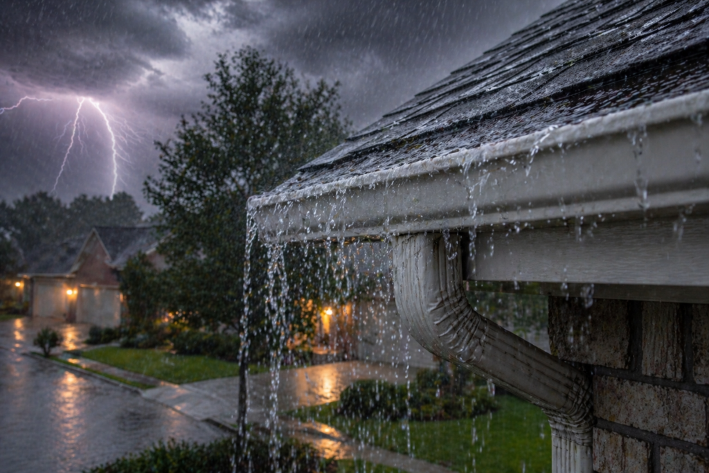 What Happens After 3 Storms With Bad Gutters?