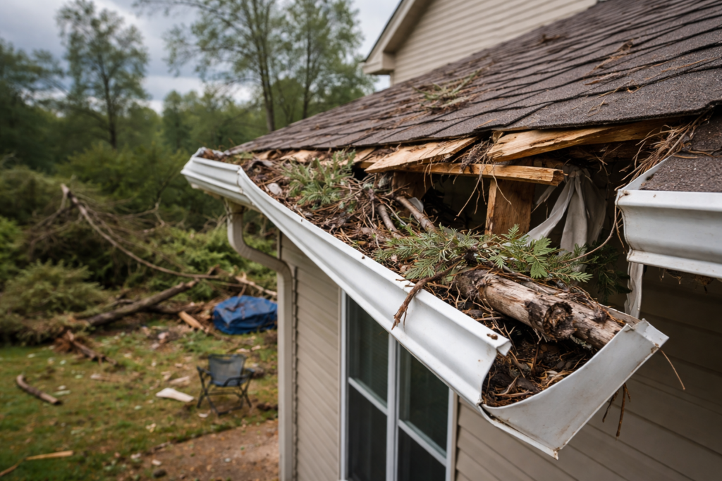 Damage To Gutter