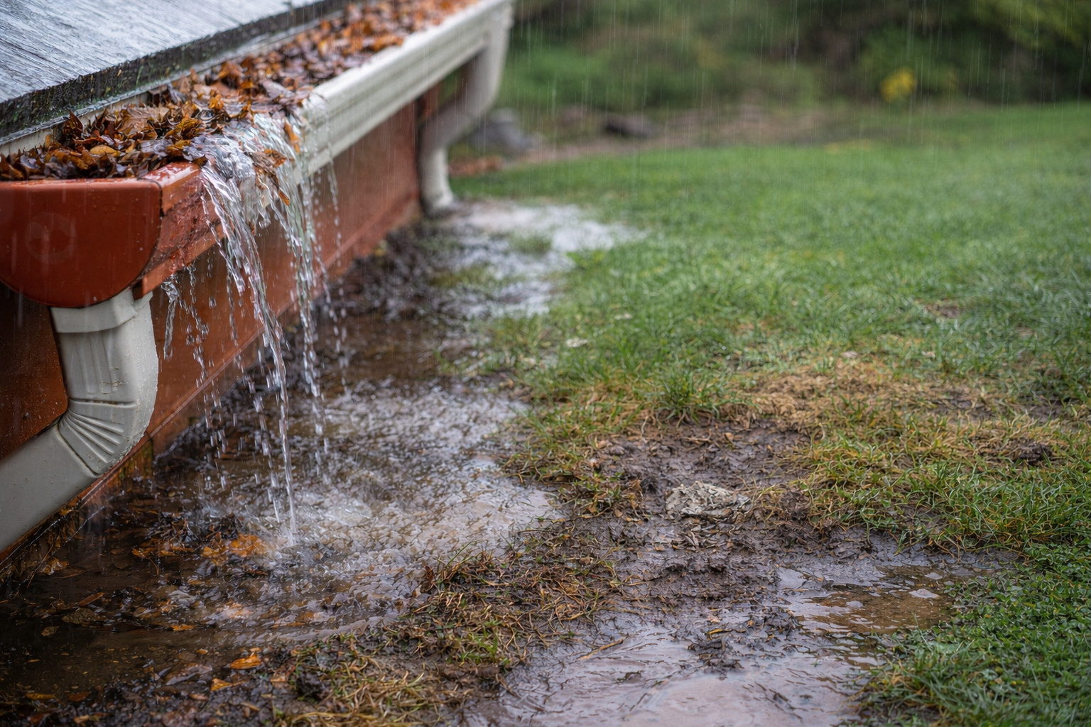 Why Your Gutters Might Be Causing Your Lawn Problems!