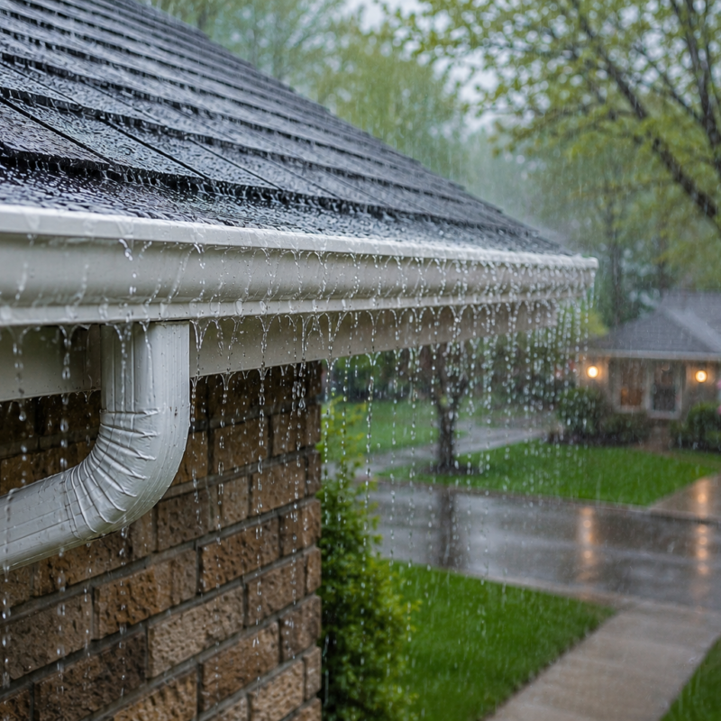 Seamless Gutters & Heavy Rain