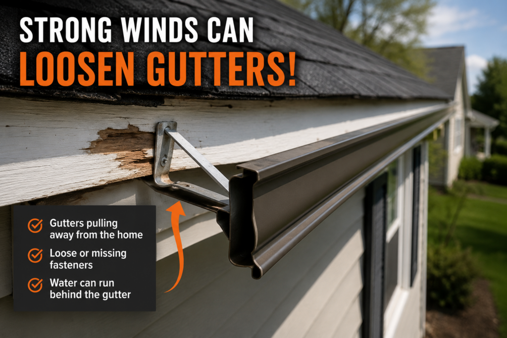 How Wind Damages Your Gutters! How Wind Damages Your Gutters!