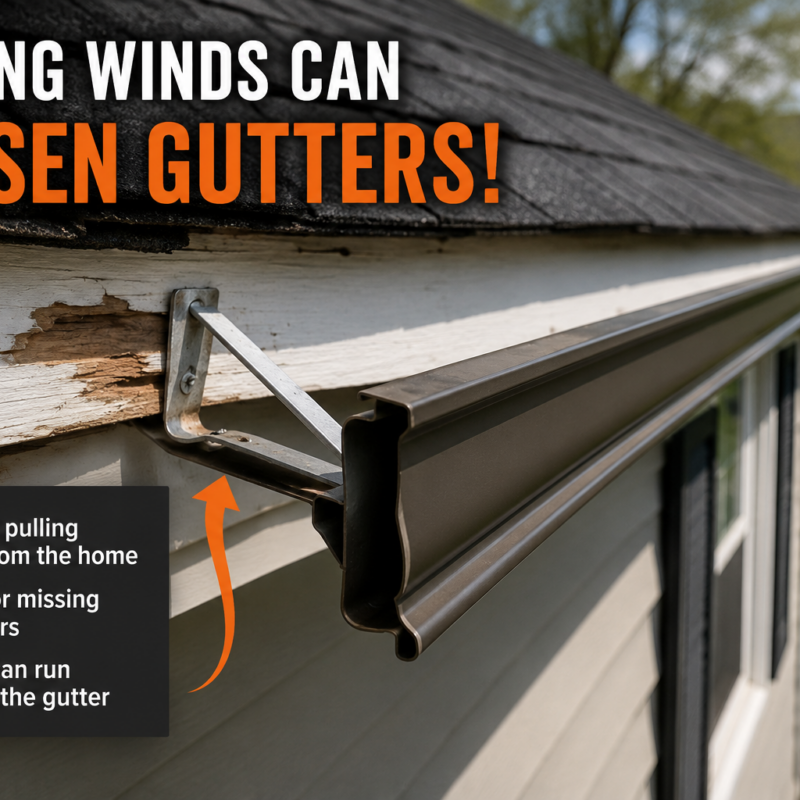 How Wind Damages Your Gutters!