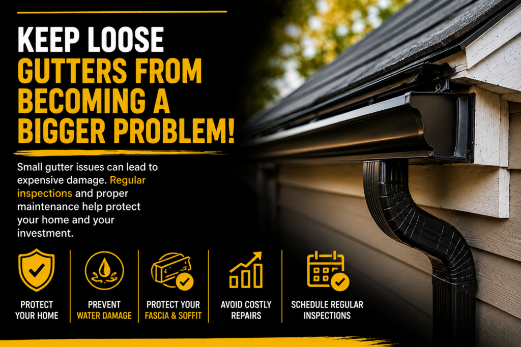 Keep Loose Gutters From Becoming A Bigger Problem!