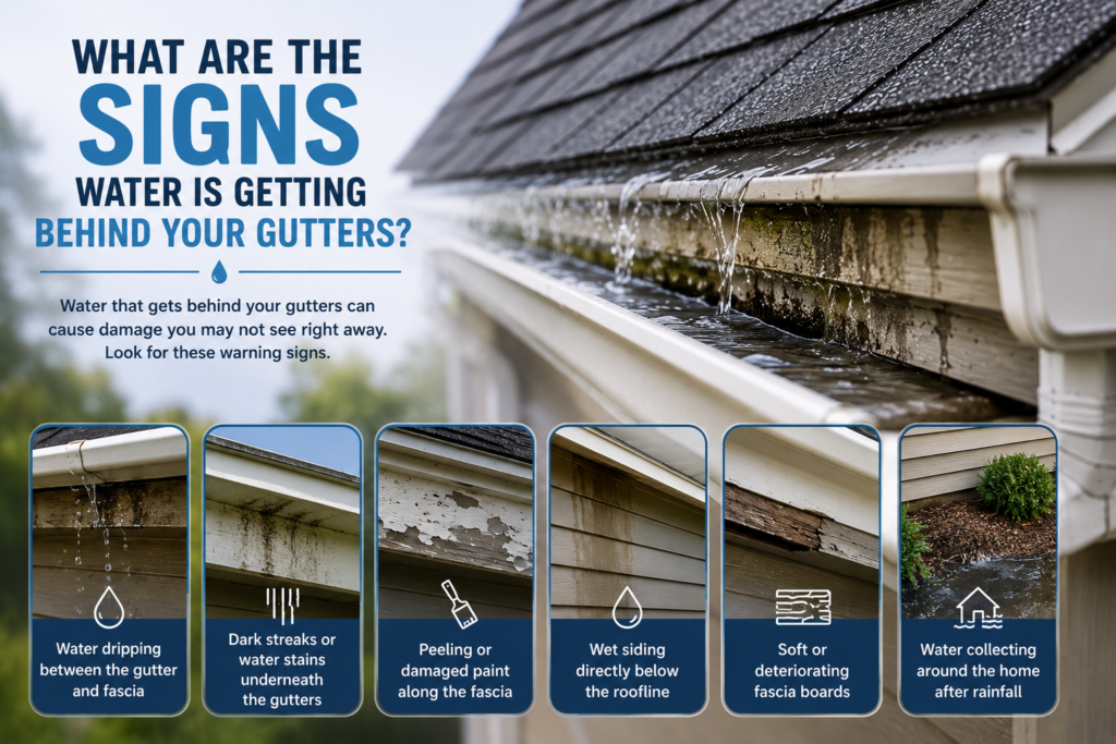 Why Water Can Get Behind Your Gutters!