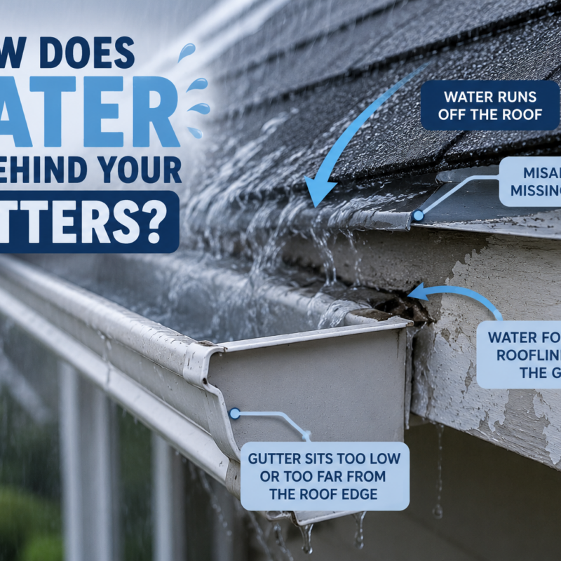 Why Water Can Get Behind Your Gutters!