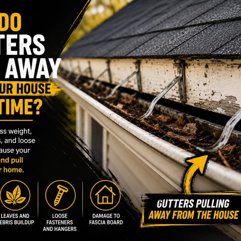 What Are The Signs Of Gutters Pulling Away?