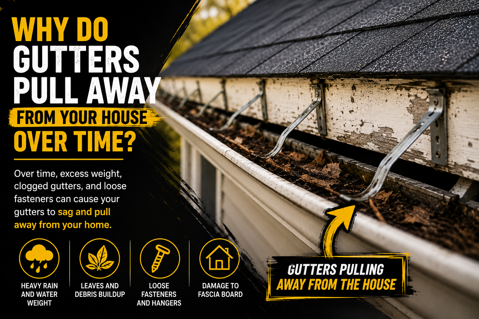Why Do Gutters Pull Away From Your House?