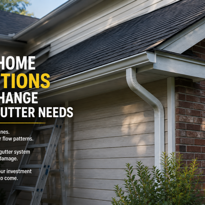Why Home Additions Can Change Your Gutter Needs!