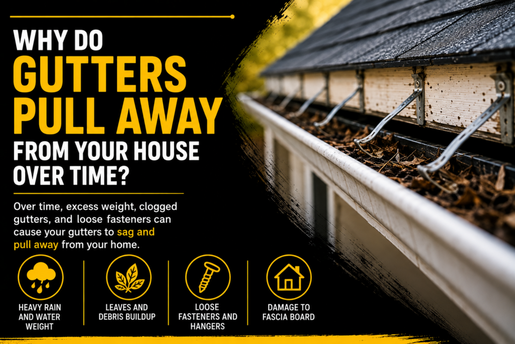 Why Do Gutters Pull Away From Your House?