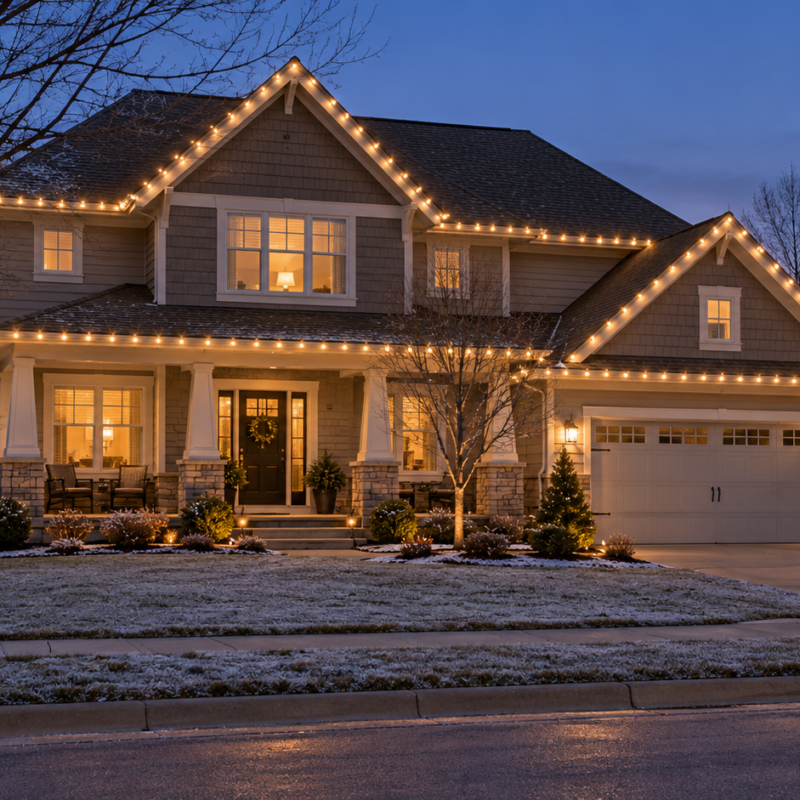 How to Plan Christmas Lights Around Your Home’s Roofline