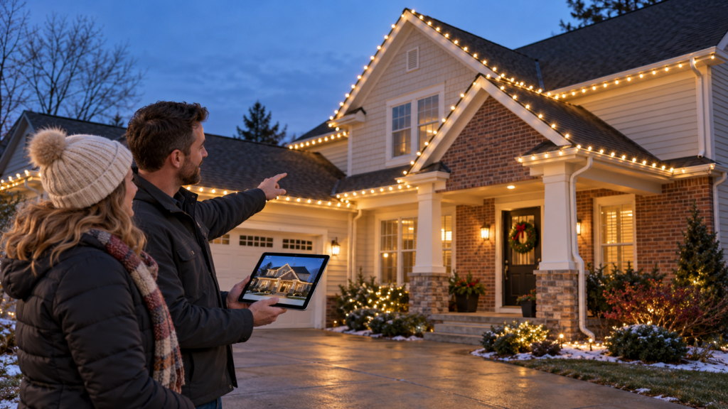 Bring Your Roofline Christmas Lights Plan to J&A Exterior! Bring Your Roofline Christmas Lights Plan to J&A Exterior!